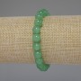 Jade Bracelet with Smooth Beads, 8mm Diameter, 18cm Stretch
