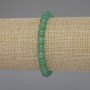 Nephrite bracelet with smooth beads, 6.5 mm diameter, 18 cm length, stretch