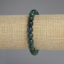 Cat's Eye Stone Bracelet with Smooth Beads, 8mm Diameter, 18 cm Length, Stretch
