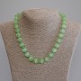 Cat's Eye Necklace with Smooth Bead, 12 mm Diameter ±, 50 cm Length ±, with Clasp