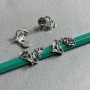 Bead insert findings in silver metal color, diameter 20×12mm ± hole, diameter 8mm ± packaging 20 g ~16 pcs +