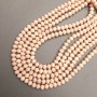 Beads Czech Crystal on thread, faceted rondelle beads, diameter 8x6mm + -, length 37cm +