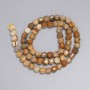 Landscape Jasper Beads - Faceted Cubes 5.5x5.5 mm, length 38 cm +/- on a string