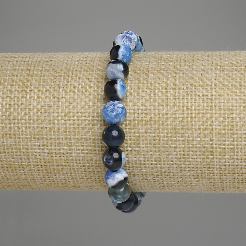 Agate Bead Bracelet 8 mm, length 18 cm