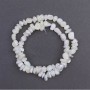 Mother-of-Pearl Lentil Beads, 8x6 mm, about 41 mm long on a beading thread