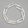 Baroque Pearl Beads with gasoline tint 24-25×5-5, 5mm +-, length 39 cm+