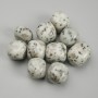 Kiwi Jasper natural stone faceted nuggets, hole-free, 16-18x16-22 mm +/- (per 100 g +/-)