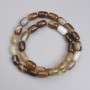 Agate Barrel Beads, 11.5×8 mm, 39 cm length on a thread