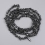 Hematite Chip Beads, 4–6×3–4 mm, 78 cm length on thread