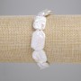 Baroque Pearl Bracelet with a Gasoline Tint, diameter about 18–21 × 13–14 mm, length 18 cm ± (stretch)