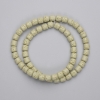 Lava Stone Beads Cylindrical, 6x6 mm, on thread, length approx. 38 cm