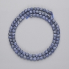 Sponge coral beads, faceted cube shape, 4x4 mm, 39 cm on beading thread