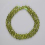 Peridot Beads, Faceted, 5x5 mm, 37 cm Length on Thread