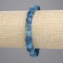 Apatite bracelet cube 8x8 mm +-, length 18 cm +- stretch