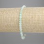 Emerald bracelet with faceted cubic beads, 4x4 mm diameter, length 18 cm ±, stretch
