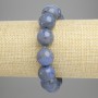 Sponge Coral Bracelet with Smooth 14 mm Beads, 18 cm Length, Stretch