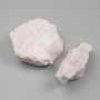 Pink quartz natural unpolished stone, diameter 53 x 35 x 25 mm +/- (assorted sizes), weight per piece from 100 g (Price per 100 g)