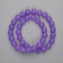Lavender Amethyst Beads, Smooth Round, 10mm Diameter, 38cm Length on Beading Thread