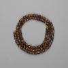 Hessonite beads, faceted cube 4mm, length approx. 39 cm, on a thread