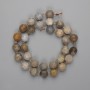 Faceted Coral Beads 10x9mm +/- Seed Beads 3mm +/-, Length 38 cm+
