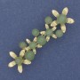 Brooch 'Flowers' with Nephrite