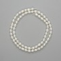 Natural freshwater pearl beads 5-5.5×4 mm, 36 cm on a thread