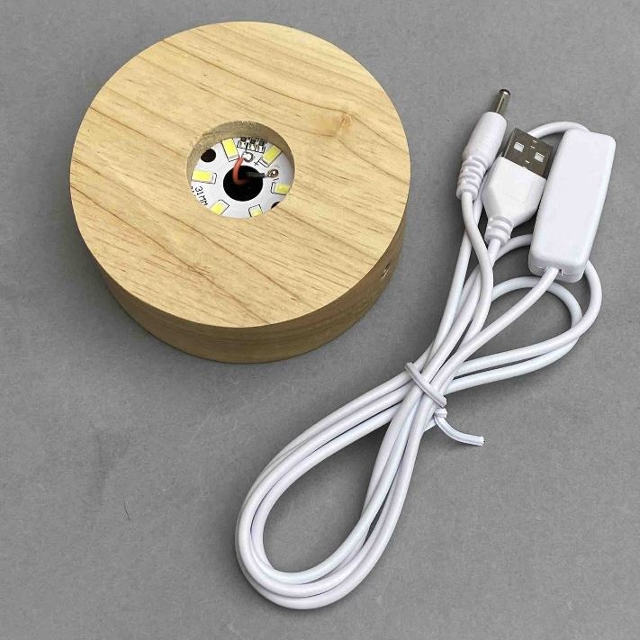 LED Stand with USB Cable 120 cm ±, Diameter 90×35 mm ±