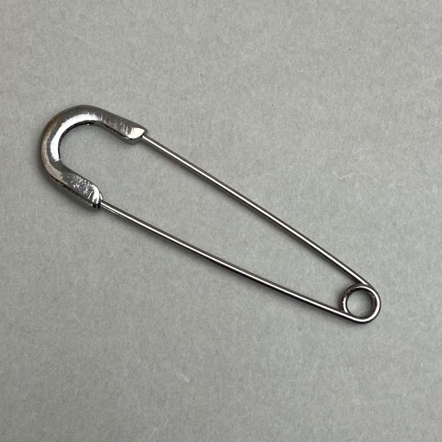 Brooch-pin 20×77 mm, dark steel color