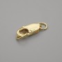 Price per 1 pc. Carabiner clasp, diameter 13×5 mm ± gold-tone