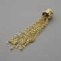 Pendant 'Chains' in golden metal, diameter 7.5 mm ±, length 50 mm ±