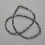 Hematite Faceted Beads 4x4mm, 39 cm strand ±