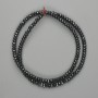Hematite Faceted Rondelle Beads 4×2 mm ±, length 38 cm+