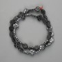 Hematite Clover Beads 10x10 mm ±, length 41 cm ±