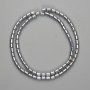Hematite Beads Cylindrical 5x4 mm ± Silver Color, Length 40 cm+