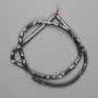 Hematite Faceted Rondelle Beads 4x2 mm, Length 39 cm+