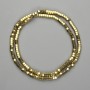 Hematite Faceted Rondelle Beads 4x2 mm ± Gold Color, Length 40 cm+