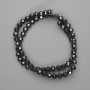 Hematite Faceted Round Beads 6 mm ±, Length 38 cm ±