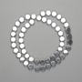 Hematite Beads, Silver Color, Coin-shaped, 7.5 mm ±, 38 cm ±