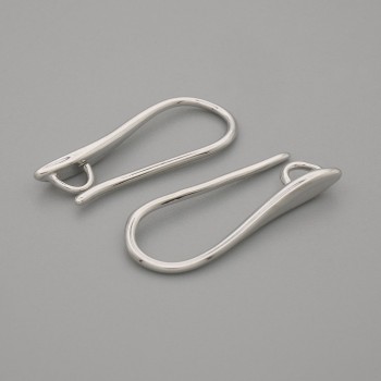 Ear Wires for Earrings, Silver-Tone Metal 20×2 mm (+) - Pair