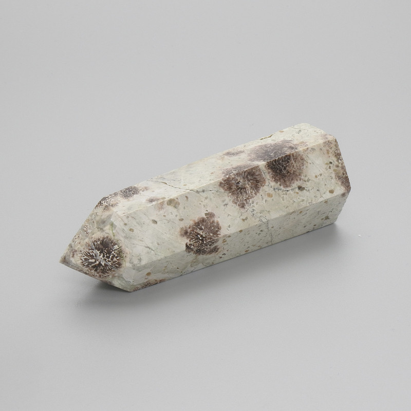 Souvenir Pencil Made from Flower Jasper, 77×25 mm ± Assorted Sizes, Weight from 80 g (per 100 g)