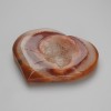 Souvenir natural stone Agate heart geode, diameter 60x50-70-85 mm ± (assorted sizes) weight from 60 g. (Price per 100 g)