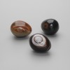 Souvenir egg made of agate, natural stone, diameter 40×32 mm ± (assorted sizes), weight from 60 g (price per 100 g)