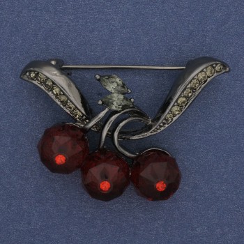 Brooch 'Cherries'