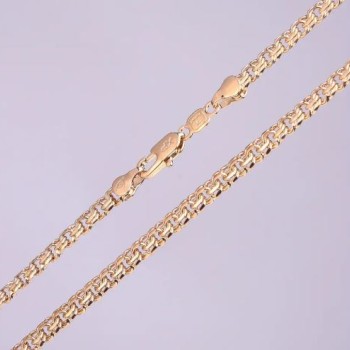 Xuping Armor Chain, 5mm Thick, 49–51 cm Length, 18k Gold Plated