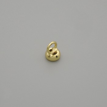 Bead Cap End for Beads - Gold Tone, 4.5×1 mm, hole 2.5 mm