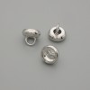 Price per 1 pc. Bead cap end cap for beads, silver-colored metal, 7×1 mm diameter ±, hole diameter 3 mm+