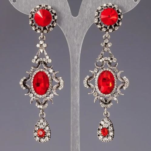 Crystal chandelier earrings 'Angelica'