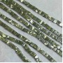 Jadeite Cube Beads 5–6 mm, 36 cm on Thread