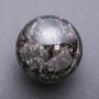 Nuummite sphere, diameter 67 mm ±, weight 484 g
