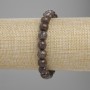 Coffee Jasper Bracelet with Faceted Beads, 8mm Diameter, 18 cm Stretch